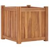 vidaXL Повдигната леха, 40x40x40 см, тиково дърво масив