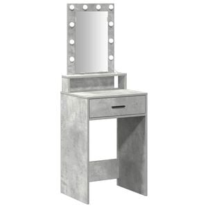 vidaXL Тоалетка Сив 50 x 41 x 140 см Инженерна дървесина
