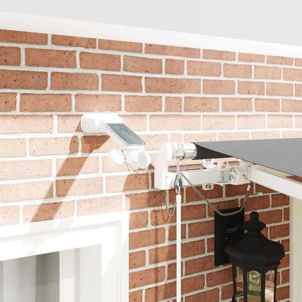 vidaXL Рамка за сенник Бяло 350 x 250 cm Алуминий