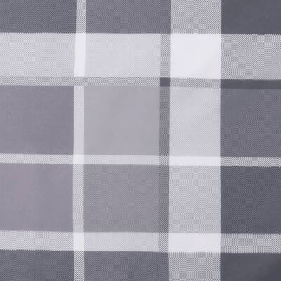 vidaXL Палетни възглавници, 3 бр, сиво каре, текстил