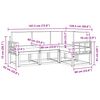 vidaXL Комплект дивани за открито 4 pcs Натурален и Бежов
