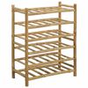 vidaXL Винен рафт Естествен 57 x 29,5 x 72 см Бамбук