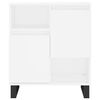vidaXL Сайдборд, бял, 60x35x70 см, инженерно дърво