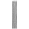 vidaXL Стенен шкаф, сив сонома, 80x15x80 см, инженерно дърво