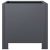 vidaXL Градинска кашпа, антрацит, 30x30x30 см, стомана