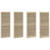 vidaXL Врата за шкаф с врата 4 pcs Естествен 140,5 x 2,1 x 59,5 см