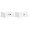 vidaXL Спален шкаф с монтаж на стена 2 pcs Бял гланц 49 x 34,5 x 20 см