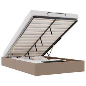 vidaXL Османска рамка за легло без матрак, 120x190 см, изкуствена кожа