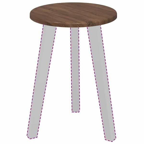 vidaXL Топ за маса Кафяв дъб 30 x 30 x 1,5 см Инженерно дърво