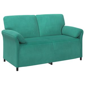 vidaXL Двуместна софа Тюркоаз 158 x 83 x 95 см Кадифе