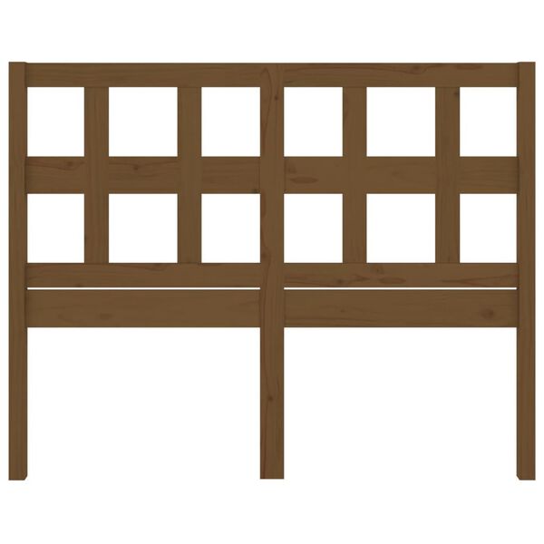 vidaXL Горна табла за легло, меденокафява, 205,5x4x100 см, бор масив