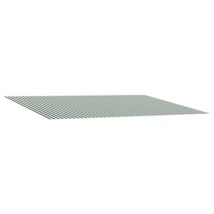 vidaXL Резервен плат за тента Зелен и бял 450 &times; 350 cm Полиестер