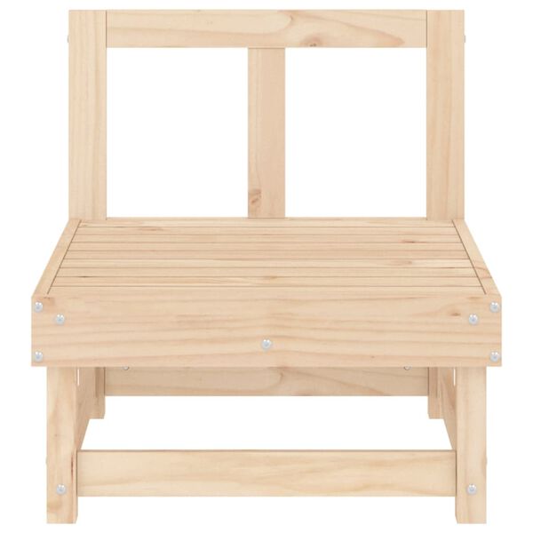 vidaXL Градински среден диван, бор масив