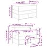 vidaXL Масичка за кафе с чекмедже Дъб 85 x 50 x 50 см Инженерно дърво