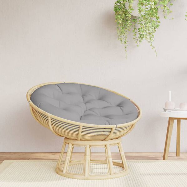 vidaXL Кръгла възглавница сива &Oslash; 100 x11 см Оксфорд плат