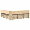 vidaXL Легло с библиотека дъб сонома 180 x 200 cm Инженерно дърво