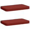 vidaXL Калъфи за пейки, 2 части VUGHT 2 pcs 100% полиестер Червено