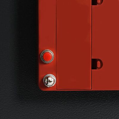 vidaXL Сейф за ключове, тъмносив, 30x10x36,5 см