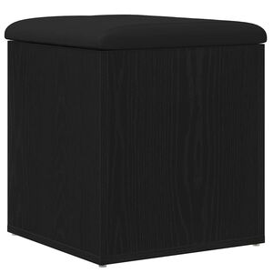 vidaXL Пейка с място за съхранение Черния дъб 42 x 42 x 45 cm