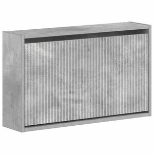 vidaXL Стенно шкафче за обувки ARNHEM 71 x 17 x 43 см Бетонно сиво