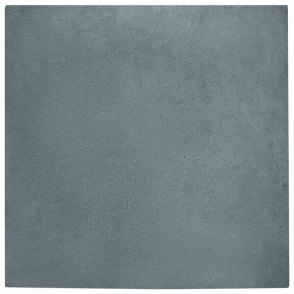 vidaXL Килим с изкуствена заешка козина Olite Антрацит 120 x 120 cm