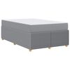 vidaXL Рамка за легло с матрак Светлосиво 120 x 200 cm текстил
