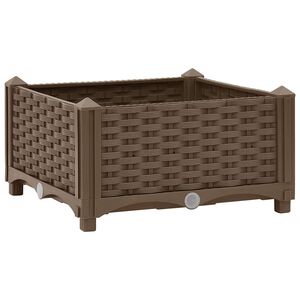 vidaXL Повдигната леха, 40x40x23 см, полипропилен