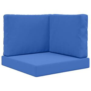 vidaXL Възглавница за диван на открито 3 pcs Кралско синьо Полиестер