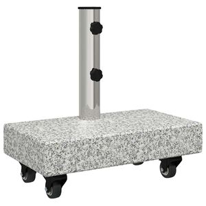 vidaXL Основа за чадър Сив 45 x 25 x 45 см Гранит