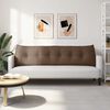 vidaXL Възглавница за гръб Кафяво 180 x 24 x 50 см текстил