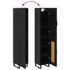 vidaXL Висок шкаф Черния дъб 34,5 x 34 x 180 см Инженерно дърво