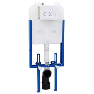 vidaXL Монтажна рамка Бяло Стомана