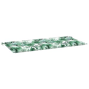 vidaXL Пад за стол Оксфордска тъкан Мотив с листа 100 x 50 x 3 cm