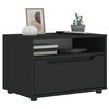 vidaXL ТВ шкаф "VISNES" Черен 60x40x38 cm Изработена дървесина