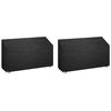 vidaXL Калъф за градинска пейка 2бр 12 капси 210x70x70/88см полиетилен