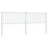 vidaXL Метална резервна табла за легло, бяла, 200 см