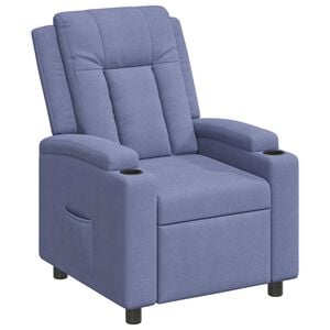 vidaXL Разтегателен стол Дънково син 75 x 95 x 100 cm Текстил