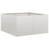 vidaXL Кашпа, 80x80x40 см, неръждаема стомана
