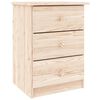 vidaXL Нощно шкафче ALTA 41x35x55,5 см бор масив