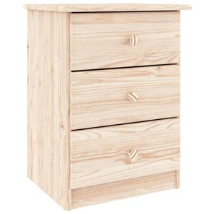 vidaXL Нощно шкафче ALTA 41x35x55,5 см бор масив