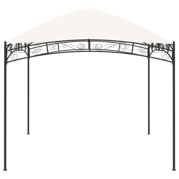 vidaXL Градинска беседка, 4x3 м, кремава, 180 г/м²
