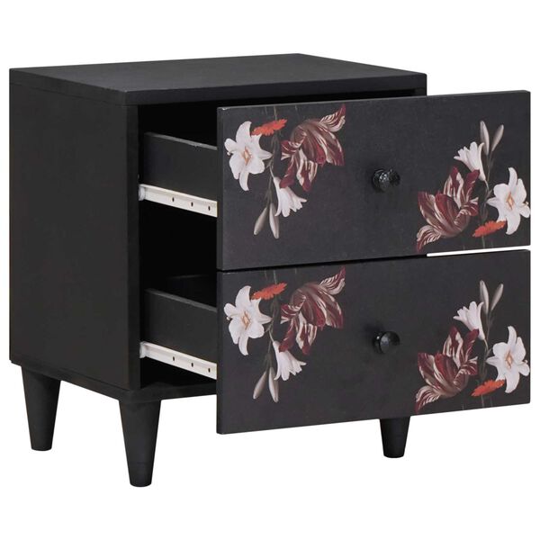 vidaXL Нощно шкафче с чекмедже 2 pcs Кафяво 40 x 33,5 x 46 см