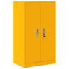 vidaXL Шкаф за съхранение Горчично жълто 60 x 40 x 105 см Стомана