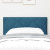 vidaXL Облегалка за глава с таблото Тъмносиньо 80 cm Кадифе