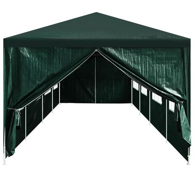 vidaXL Врати за парти палатки, 2 бр, с цип, зелени