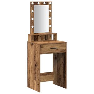 vidaXL Тоалетка Кафяво 50 x 41 x 140 см Инженерна дървесина