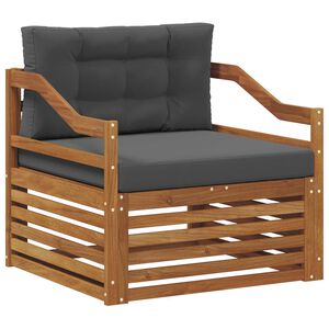 vidaXL Комплект дивани за открито Солидно акациево дърво Естествен