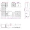 vidaXL Комплект кухненски шкафове от 8 части Kalmar, инженерно дърво