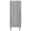 vidaXL Сайдборд, сив сонома, 34,5x34x90 см, инженерно дърво