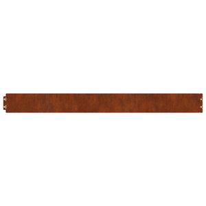 vidaXL Ограда за трева 30 бр. 20 x 103 cm Кортенова стомана Ръждясало